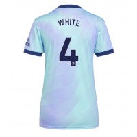 Camisa de Futebol Arsenal Ben White #4 Equipamento Alternativo Mulheres 2024-25 Manga Curta